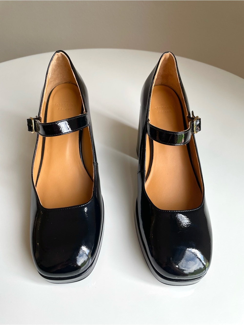 Sézane Georgia High Mary Jane Block Heels, Black Patent Leather, EU 40 US 9 - Picture 4 of 13